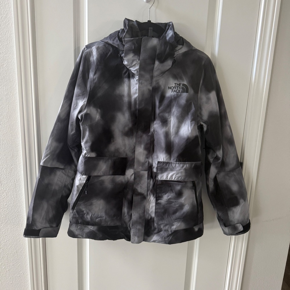 The North Face Garner Triclimate Women's 3 in 1 Jacket Large Black Gray Ski Coat